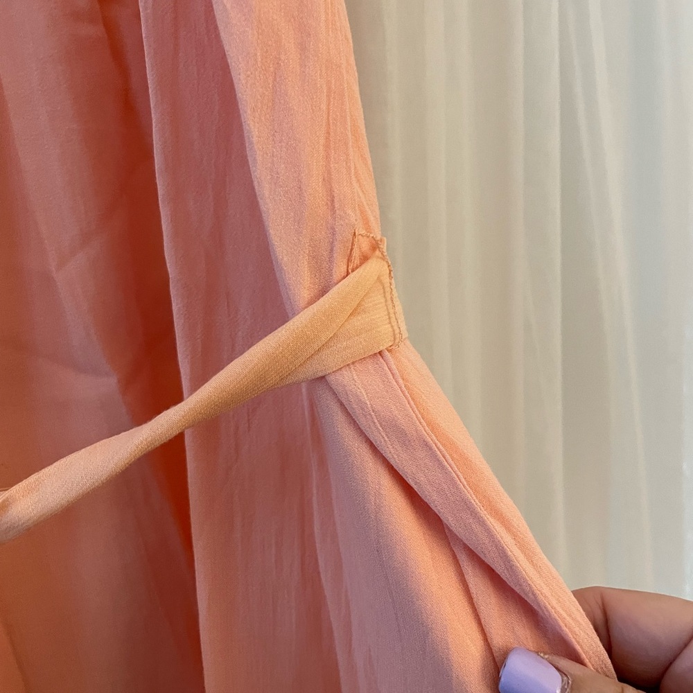 COPY - Ann Taylor Loft. NWT. XL. Peach orange dress. Hi-low. - Picture 3 of 4